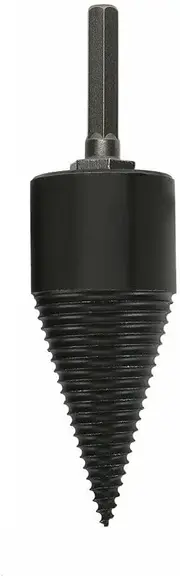 Ozoffer High Speed Twist Firewood Drill Bit Wood Splitter Screw Splitting Cone Driver (42mm Hex Shank)