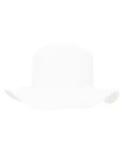 Terry Floppy Wide Brim Bucket Hat White