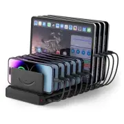 Charging Station for Multiple Devices, 60W 10 Port USB Fast Charging Station