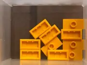 LEGO Parts - Bright Light Orange Plate 1 x 2 (Jumper) - No 15573 - QTY 10