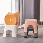 Non-slip Bathroom Bath Stool Plastic Shoe Changing Stool Bathroom/Living Room