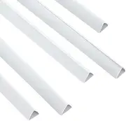 uxcell 100Pcs Binding Bars, 10mm Binding Bars Slide Grip 70 Sheets Capacity A4 Size Report Binder Triangle Presentation Binder for Report Cover Resume, White