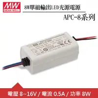 在飛比找良興EcLife購物網優惠-MW明緯 APC-8-500 單組0.5A輸出LED光源電源