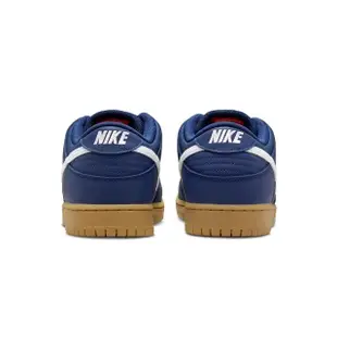 【NIKE 耐吉】NIKE SB Dunk Low Pro Navy Gum 滑板鞋 膠底 男款 藍白 FJ1674-400