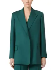 Max Mara Wool Peak Lapel Blazer