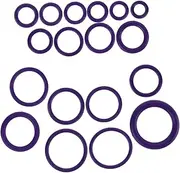 CRILSTYLEO 1 Set Car Air Conditioning Compression Ring Air Conditioners O Ring Kit O Rings for Car O-Ring Kit Car Sealing o Rings Repair o Ring O-Ring Assortment Kit Purple Rubber