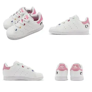 【adidas 愛迪達】x Hello Kitty 童鞋 Stan Smith EL I 小童 幼童 白 粉 聯名 愛迪達(ID7232)