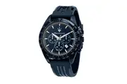 Maserati Traguardo Limited Edition Chronograph Rubber Strap Blue Dial Quartz R8871612042 100M Men's Watch