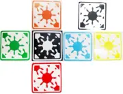 Replacement stickers for you Rubiks´s cube Gear Skewb range classic