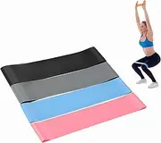 Resistance Bands Set Exercise Bands with Different Resistance Levels for Workout Yoga Weightlifting Physical Therapy Rehab Bench Press Dead Lift HIPS & Glutes Booty Bands for Women Men