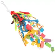 Interesting Bird Toy Lovely Toy Parrot Chewing Hanging Biting