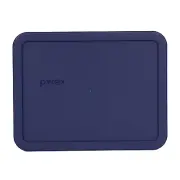 Pyrex Rectangular 6 Cup Storage Lid Cover Dark Blue 7211-PC New for Glass Dish