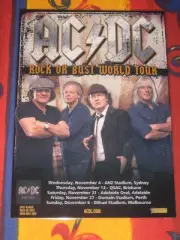 AC/DC - 2015 ROCK OR BUST AUSTRALIAN TOUR - PROMO TOUR POSTER