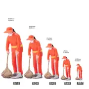 Resin 1/18 1/24 1/43 1/64 1/87 Sanitation worker No. 2 Painted Figure Miniatures