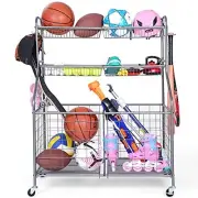 Kinghouse Garage Sports Equipment Organizer, Sports Equipment Storage for Garage