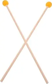 Abaodam Ergonomic Drum Accessories Small Rubber Mallets Marimba Mallets for Wood Rhythm Sticks for Percussion Instruments