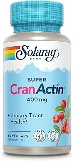 Solaray Super Cranactin Cranberry AF Extract Vegetarian Capsules, 400 mg, 60 Count