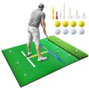Golf Hitting Mat Golf Practice Mat Indoor/Outdoor5x4ft Thickened Artificial T...