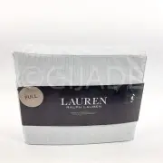 Lauren Ralph Lauren FULL Size Bed Sheet Set, 100% Cotton Blue & White New