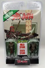McFarlane Toys Page Punchers 3" Figurines Ninja Spawn & Raven Spawn with Comic