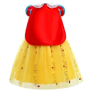 白雪公主裙女童迪士尼cosplay連衣裙萬圣節兒童蓬蓬裙演出禮服裝