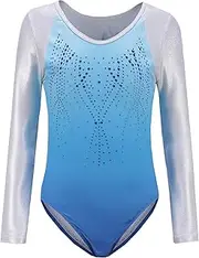 [NXmaoyi] Girls Gymnastics Leotards Sleeveless Dance Leotard Sportswear 5-14 Years