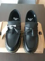 Dr Martens adrian bex loafers in black smooth UK 10