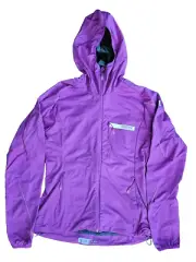 New Adidas Womens Terrex Fast Jacket Hoodie Sz S Purple Wind Stopper Soft Shell