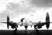 LOCKHEED P-38 LIGHTNING AT SUNSET 12x18 GLOSSY PHOTO PRINT