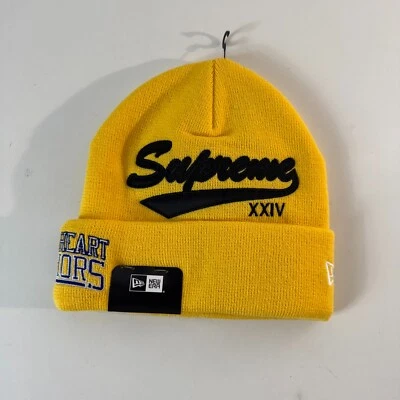 Supreme New York X New Era Salvation Beanie OSFA Gold (SS24) NEW
