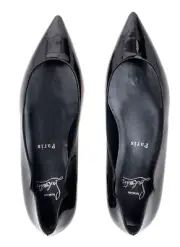 Christian Louboutin Hot Chickita Leather Flats Ballerinas Point-Toe Shoes