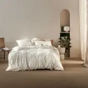 Linen House Shrimpton White Single Bed Size Duvet Doona Quilt Cover Set