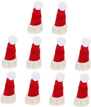SEWOART 10pcs Miniature Wool Knitted Hats for Dolls Decorative DIY Accessories Simple Stylish Snowman Hats for Crafts and Home Decor Durable and Safe