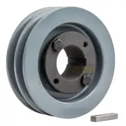 Cast Iron 4" Dual Groove Pulley Belt A Section 4L with 1-3/8" Sheave Bushing