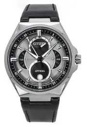 Citizen Attesa Moon Phase Super Titanium Eco-Drive BU0060-09H 100M Mens Watch