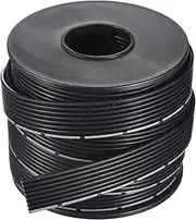 uxcell 20AWG Silicone Ribbon Cable 8Pin 20 Gauge Flat Cable Flexible Silicone Wire 6m/19.6ft Black Stranded Tinned Copper Wire for Model Plane, Model Car, Electric Appliance