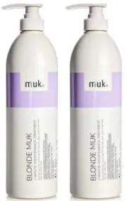 2x MUK Blonde Muk 1 Minute Blonde Toning Maintenance Treatment 1000ml
