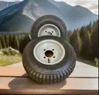 4.80/4.00-8 Tires: Take Offs/Mower/Golf/Go Cart/Wheelbarrow/Trailer - Set of 2