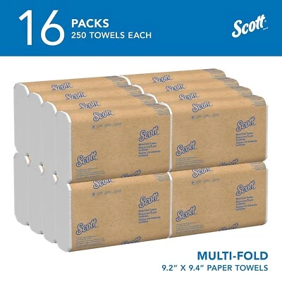 Absorbent Trifold Paper Hand Towels For Home Office Kitchen Restroom 16 pack