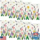 Niviy Floral Spring Placemats Set of 6, Easter Placemats Tulip Butterfly Tabl