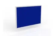 Ol Anvil Desk 4-User Double Sided Workspace with Breathe Screen &#038; White Frame Oak Top