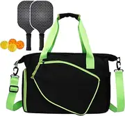 Court Racket Sling Bag ? Court Racket Sling Bag, Pickle Ball Paddle Backpack | Waterproof Organizer with Bottle Pocket and Shoe Compartment, Versatile Shoulder for Tennis and Badminton, Lightweigh