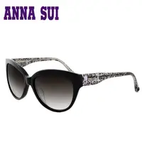 在飛比找momo購物網優惠-【Anna Sui】日本安娜蘇 晶鑽蕾絲鏡腳設計太陽眼鏡(黑