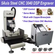 5Axis Steel CNC3040 Engraving Machine 2200W DSP Cutter Router Engraver for Metal