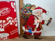 SF Vintage Music Box Co Wood Santa Clause Animated Toys Jingle Bell 23-0532 Rare