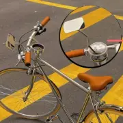 Vintage Bike Handlebar Mirror Shatterproof Convex Mirror Easy Installation
