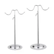 Purse Display Stand Height Adjustable with Hanging Hook Handbag Stand Holder