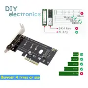 NVME PCIe Adapter M Key M.2 NVME SSD to PCI-e 3.0 x4Host Controller Expansion