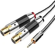 HiFi 4.4mm to 2XLR Upgrade Cable(3.5mm to 2xlr Female,300mm)