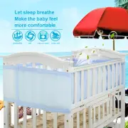 2PCS Baby Breathable Air Mesh Crib Liner Wrap Nursery Cot Bed Bumper Crib Soft